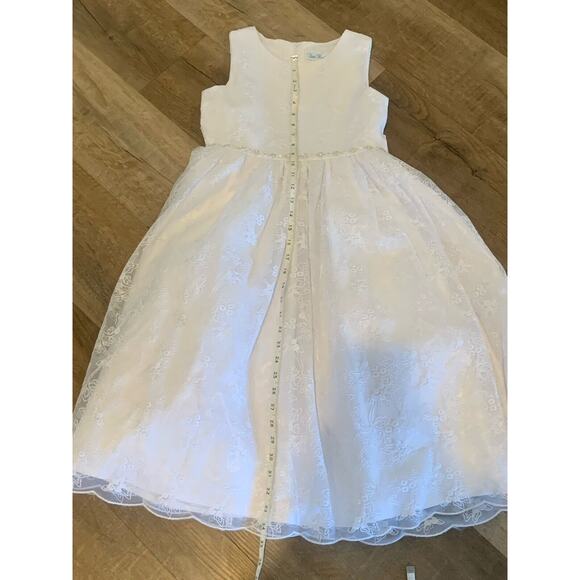 Flower Girl Communion Dress Size 10 Swea’ Pea & Lilli Girls White Fancy - Picture 11 of 11